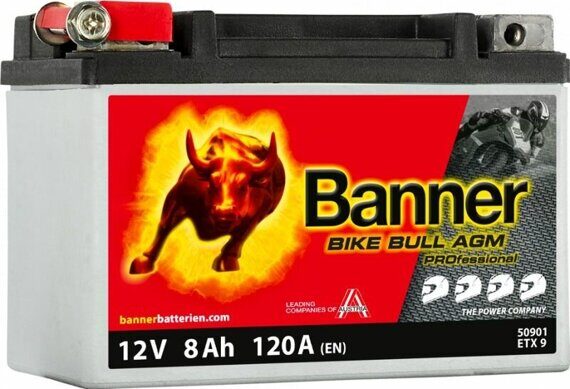 Аккумулятор BANNER BIKE Bull 6CT 8 AGM+гель (YTX9-BS) 150*87*105 Австрия Аккумулятор BANNER BIKE Bull 6CT 8 AGM+гель (YTX9-BS) 150*87*105 Австрия